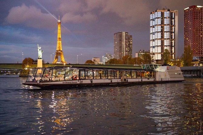 Paris Seine River Dinner Cruise with Champagne and Window Seating - The Eiffel Tower moment