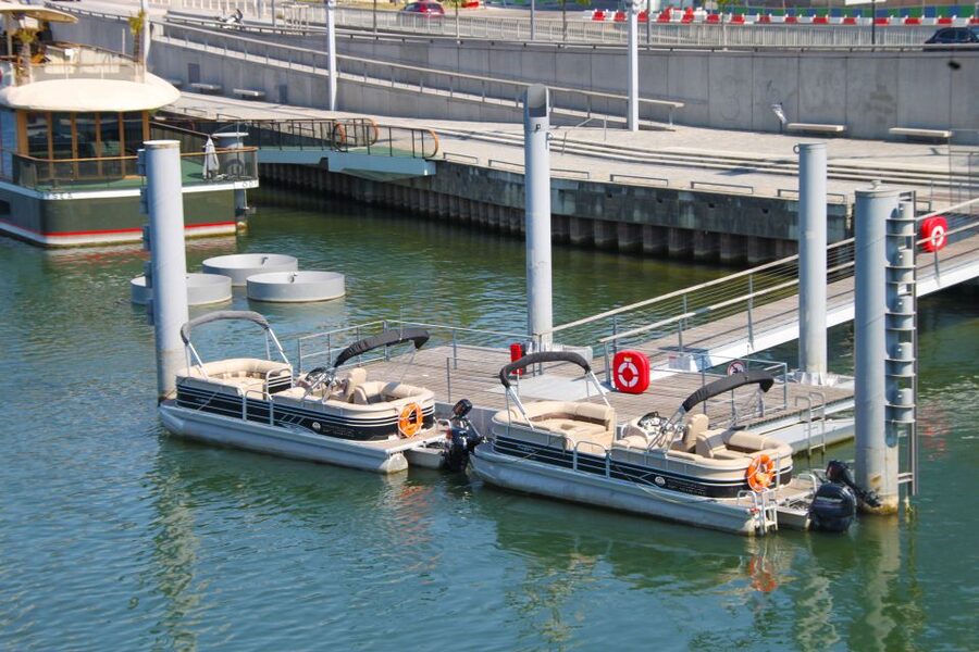 Paris: Seine River Private Guided Pontoon Boat Cruise - The Eiffel Tower from the water