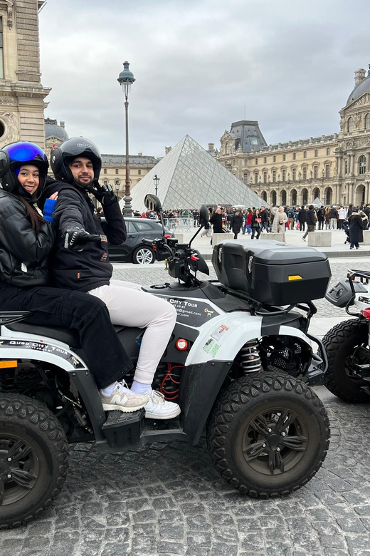 Paris: Sightseeing Electric Quad Tour - Passing the Moulin Rouge and heading toward Montmartre