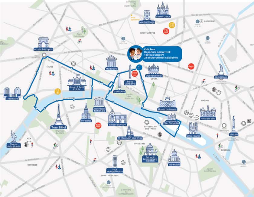 Paris: Tootbus Kids Bus Tour Experience - Key points to know before you book
