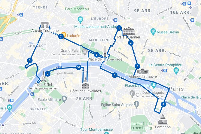 Paris Tootbus Must See Hop-on Hop-off Bus Tour with Seine River Cruise - Stop 1: Opera and Grands Magasins