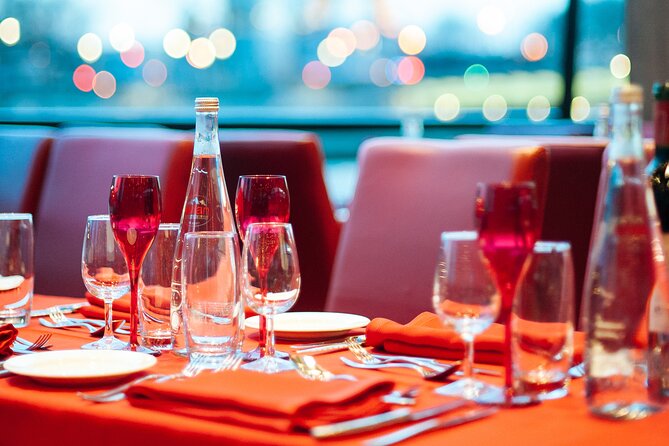 Paris Valentine's Day Dinner Cruise by Bateaux-Mouches - Seine bridges and the Eiffel Tower after dark