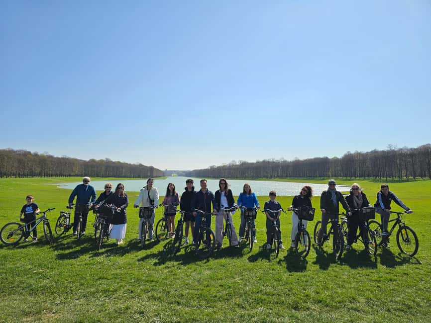 Paris: Versailles Golf Cart & Bike Tour with Palace Entry - Cycling beside the Grand Canal