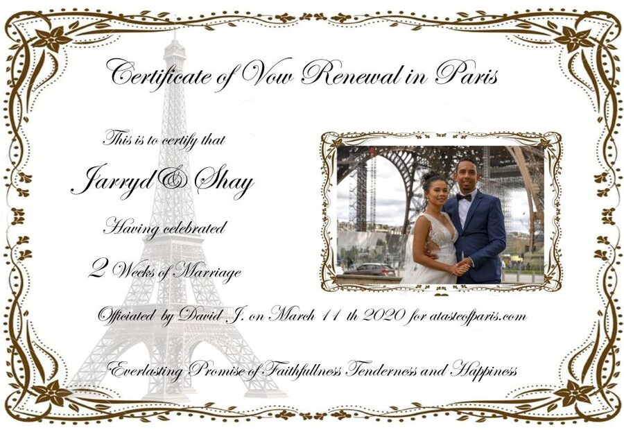 Paris: Wedding Vows Renewal Personal Photo or Video Shoot - Choosing your Paris ceremony location