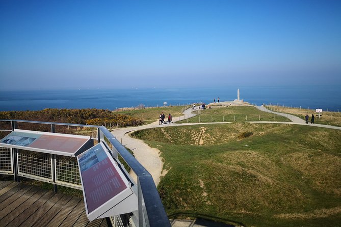 Pointe du Hoc,Omaha Beach, American Cemetery - Day trip from Paris to Normandy - Pointe du Hoc and the cliffs taken by the Rangers