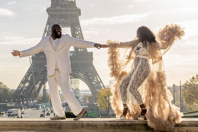 Private Guided Professional Photoshoot by the Eiffel Tower - What you receive after the camera work