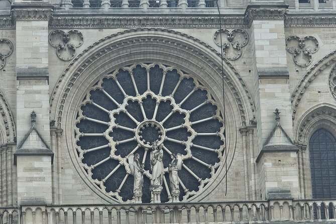 Private Notre Dame Outdoor Tour with Crypt Entry/Sainte Chapelle - Reading the Gothic façade from the outside