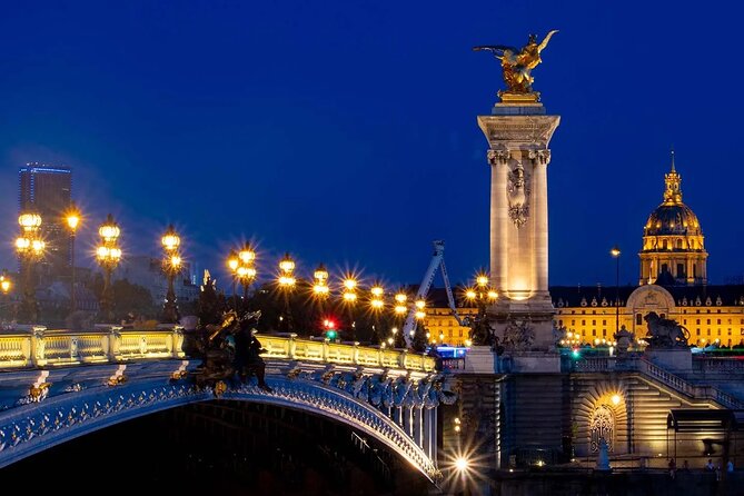 Private Paris City Night Sightseeing Tour - Invalides, the grand bridges, and the Palais district