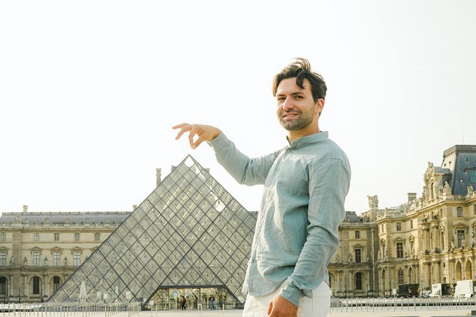 Private Photo Shoot at the Louvre - The Louvre pyramids and Grand Palace area