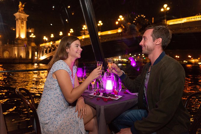 Seine Dinner Cruise, Eiffel Tower Access and Moulin Rouge Show - The first show or the late show