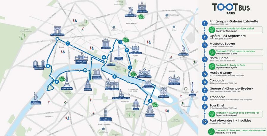 Versailles Palace : Day Trip & Paris Hop-On Hop-Off - A Paris bus route built around major sights