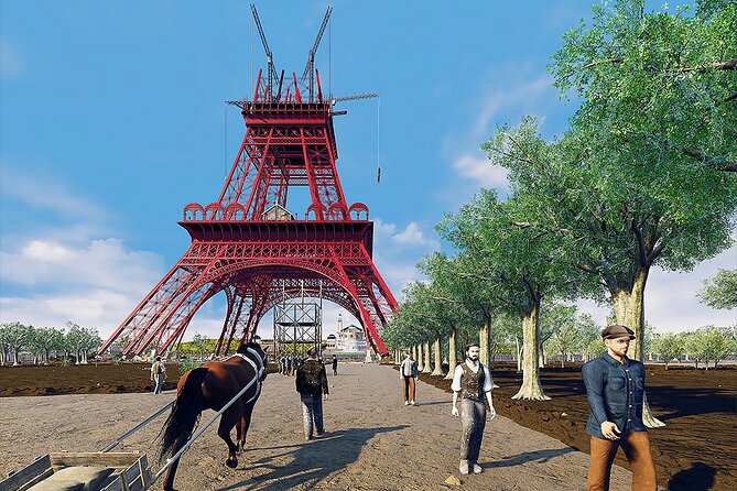 Virtual Reality Guided Tour at the Eiffel Tower - The finale at the foot of the Eiffel Tower